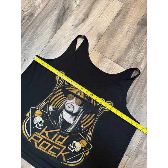 Kid Rock Graphic Tank Top Womens Black Gold Rock Music Concert Sleeveless Casual - Picture 3 of 7